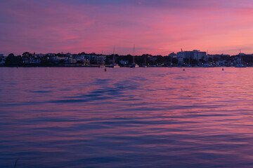 Colorfull sunset in Mallorca