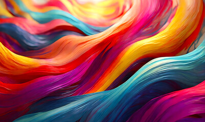 Abstract rainbow colors abstract waves splash lines banner background wallpaper