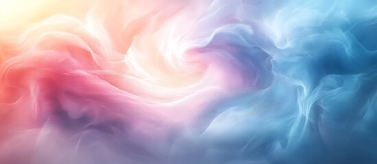 Obraz premium Abstract pastel swirls blending into a soft canvas with a calm, artistic vibe.