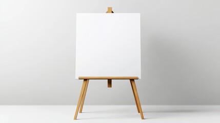 The easel sign mockup enhances the presentation of your welcome message.