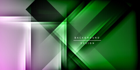 Expressive poster with shadow lines. Features technology, minimalist, and business themes, bright vibrant color schemes