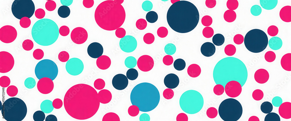 Poster a colorful background with many different colored circles. the circles are of various sizes and colo