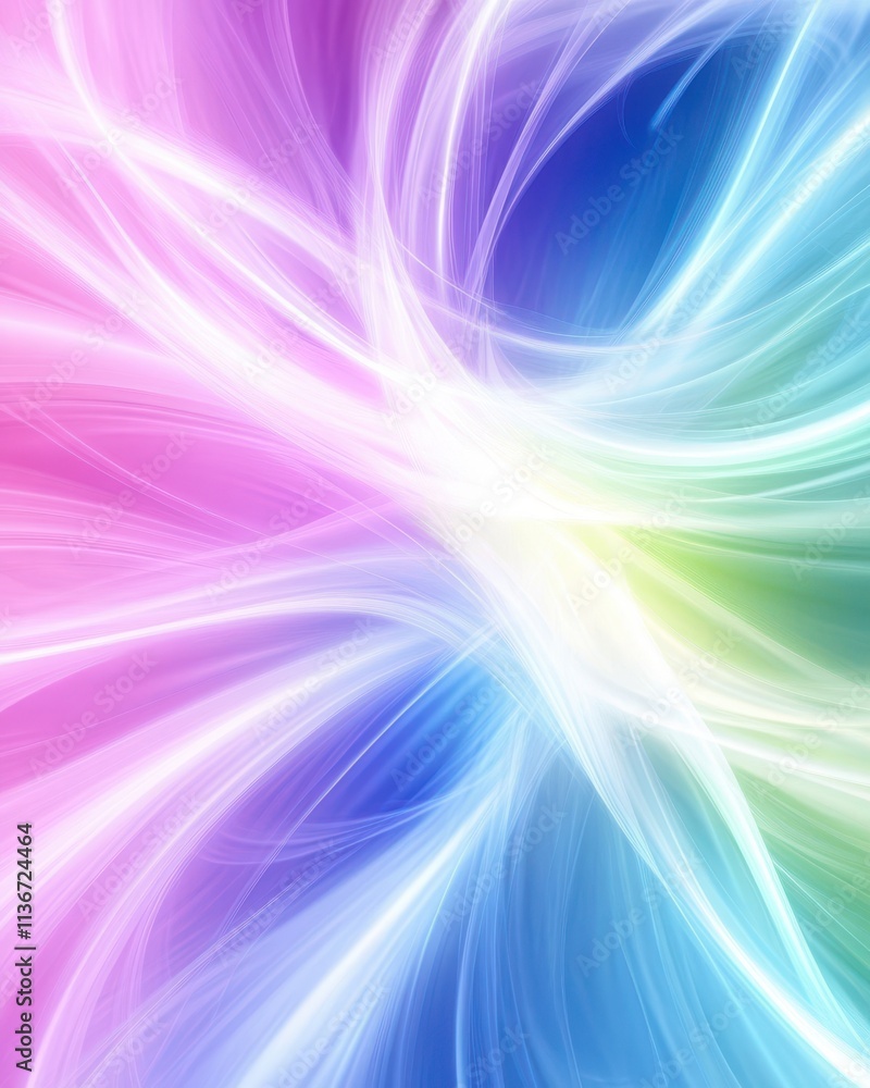 Aufkleber vibrant energy flows in an abstract representation of quantum dynamics and possibilities