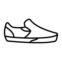 shoe icon, simple flat style, vector illustration symbol sign logo template pictogram, for ui or ux isolated on white for mobile app, editable