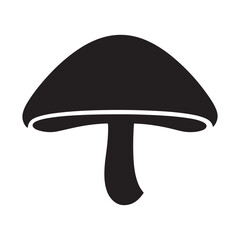 Mushroom icon silhouette vector illustration