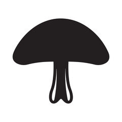 Mushroom icon silhouette vector illustration