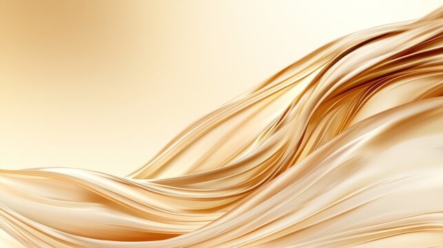 A beige and gold abstract background with wavy lines