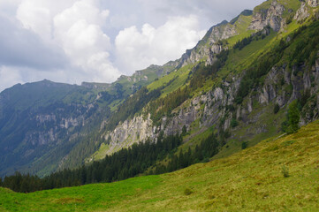 Naklejka premium Beautiful Alpine landscape in Switzerland