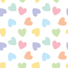 cute doodle shape colorful seamless pattern