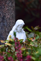statue on a grave
