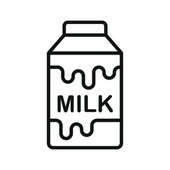 Milk bottle drink icon features a clean and minimalist design