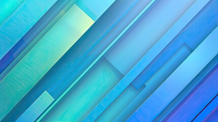 Obraz premium Abstract composition of overlapping blue and teal geometric shapes creating a modern design.