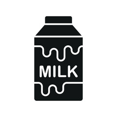 Milk bottle drink icon features a clean and minimalist design