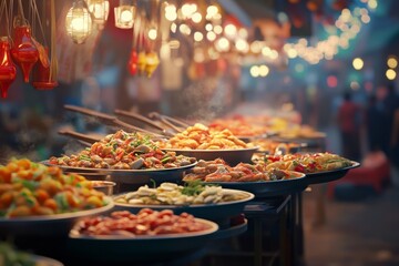 Vibrant Street Food Extravaganza