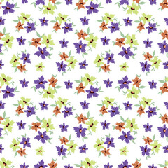 Floral seamless background - pattern for continuous replicate. See more seamless backgrounds in my portfolio