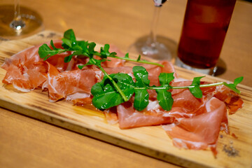 生ハムの前菜