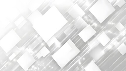 Abstract White Squares and Grey Lines Background Design