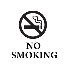 no smoking icon silhouette vector arts and design