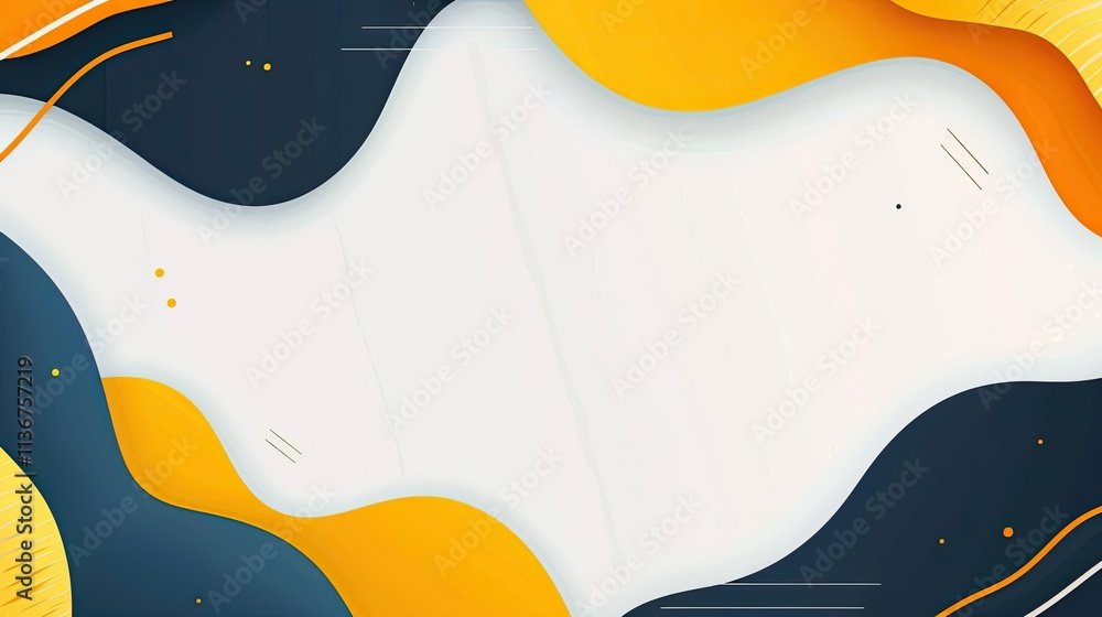 Aufkleber a colorful abstract design featuring smooth curves and a blank center for text or graphics.