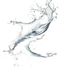 Blue water splash isolated on transparent background  png water splash