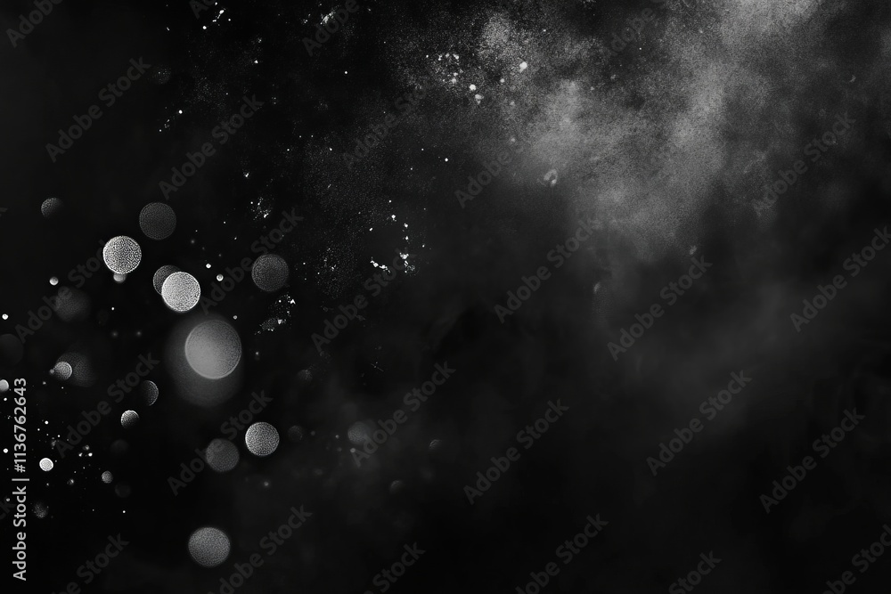 Aufkleber explore the beauty of a soft black bokeh effect creating a mesmerizing background texture for design