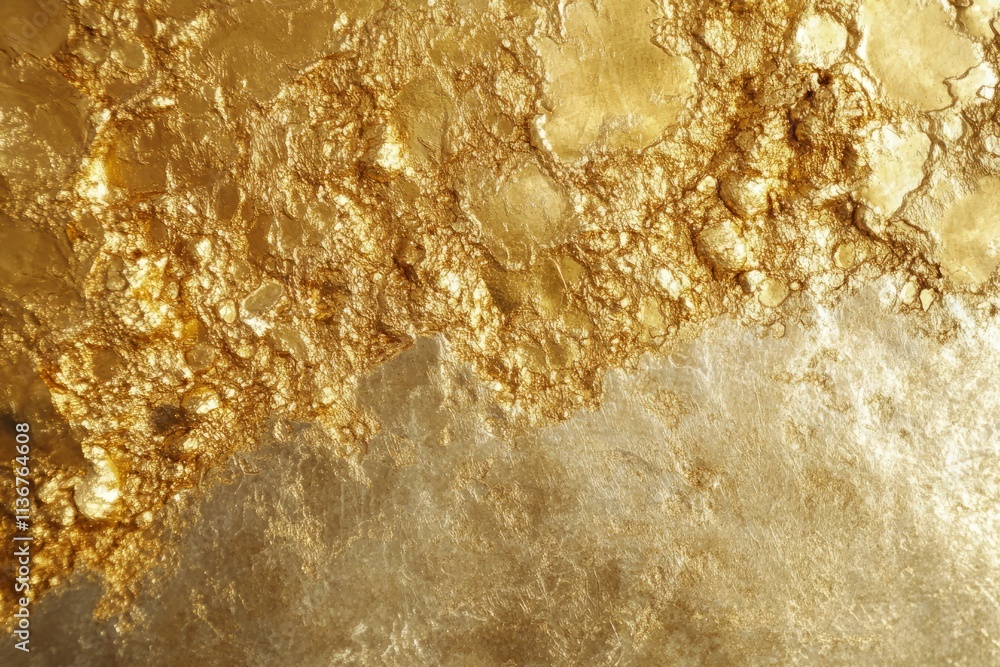 Poster gold bokeh texture creating a luxurious, shimmering effect for background designs and artistic proje