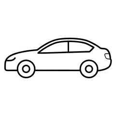 Fototapeta premium Car isolated vectore on white background.