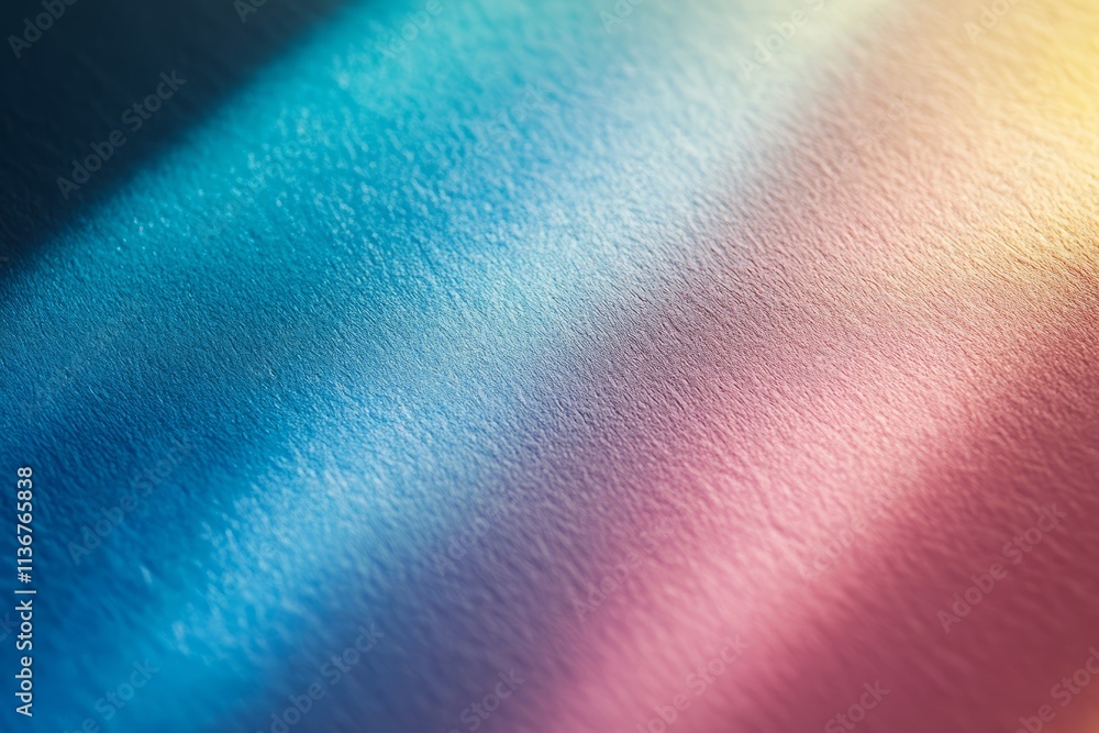 Poster glossy paper texture displaying vibrant colors and a smooth surface in a creative setting