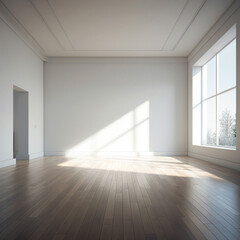 Obraz premium Modern and empty room