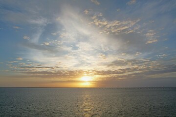 Sunset Over Lake Pontchartrain Causeway 12-15-24 3