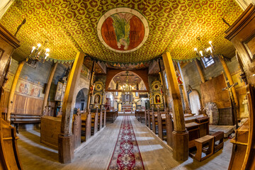 Środek kościoła Narodzenia Najświętszej Maryi Panny w Krużlowej Wyżnej. © Jacek
