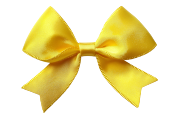 A bow, isolated on a transparent background, ideal for decorative, fashion, or gift-related designs