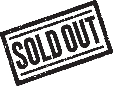recommend clip art: sold out - - rubber stamp - vector illustration