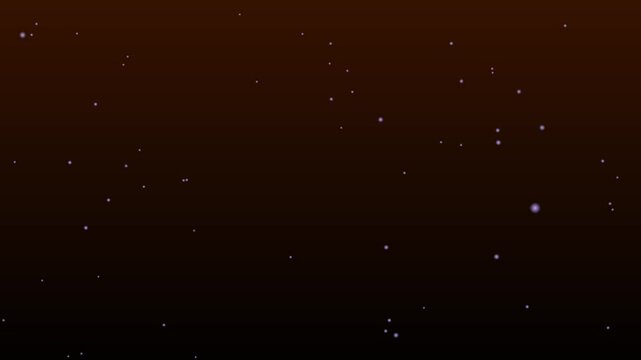 plan fixe arri&egrave;re plan pour usage graphique, pour montage vid&eacute;o, animation avec des &eacute;toiles aux lueurs bleues venants rapidement vers la camera, avec teinte chaleureuse