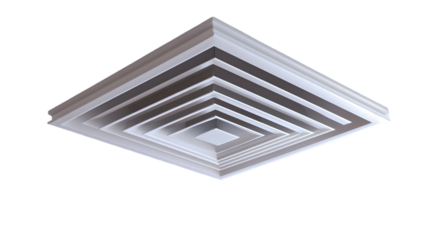 Modern Square Ceiling Air Vent  HVAC System  Home Ventilation  Interior Design Element