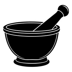 mortar with pestle