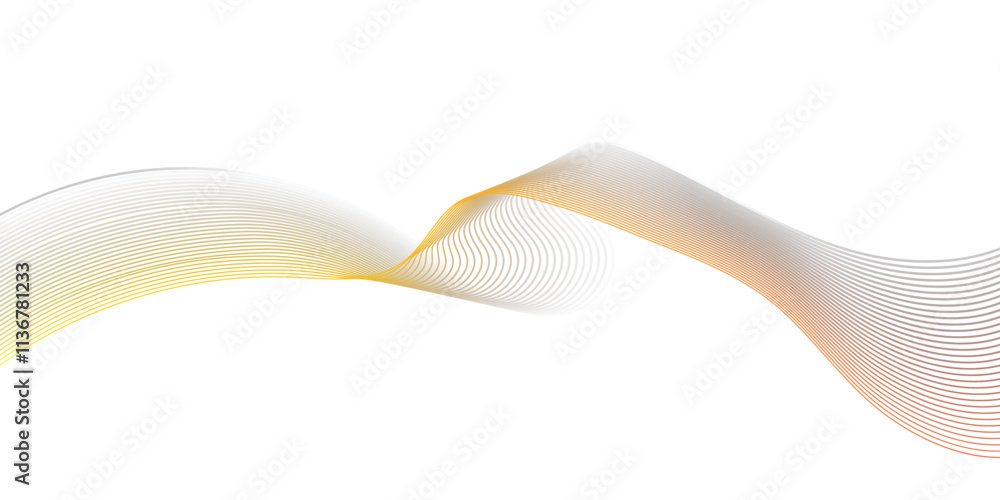 Poster wave flowing liquid line abstract background. black and white vector design 3d lines in perspective,