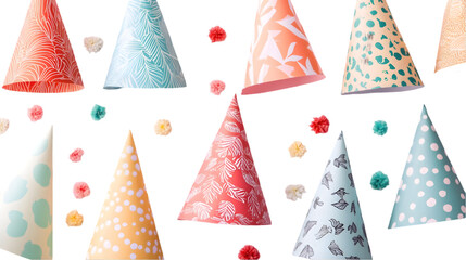 Festive Party Hats  Colorful Cones  Celebration Decor  Birthday Supplies
