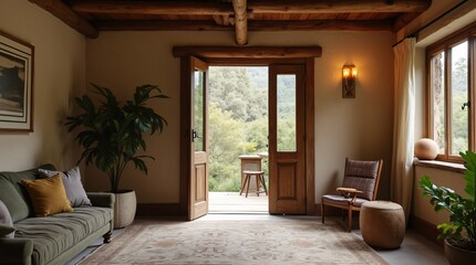 Main interior entrance of a house.The best image for inspiration on the latest trends in current seasonal designs.
