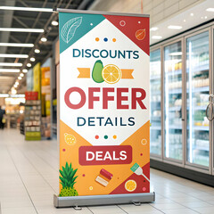 A shopping banner, designed to advertise promotions or sales