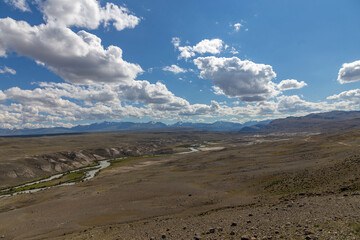 Kyzyl Chin valley, also called as Mars valley. Near Chagan Uzun village, Altai republic, Russia