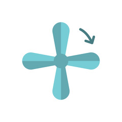 Fan Icon features a clean and functional graphic that enhances any ventilation or home comfort-related project