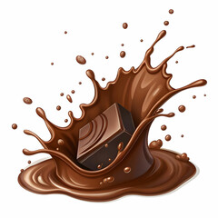 Brown chocolate is a rich, sweet treat made from cocoa, sugar, and milk