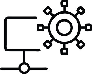 Obraz premium Satellite Communication Vector Graphic