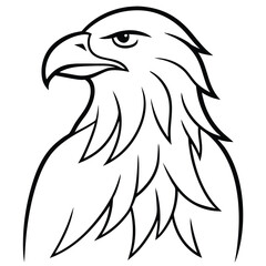 Obraz premium eagle Silhouette vector illustration