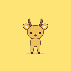 Deer - cute children's book illustration	