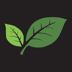 Green leaf vector