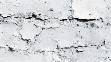 Obraz premium Cracked White Paint on a Weathered Surface