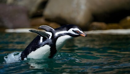Fototapeta premium penguin in polar regions