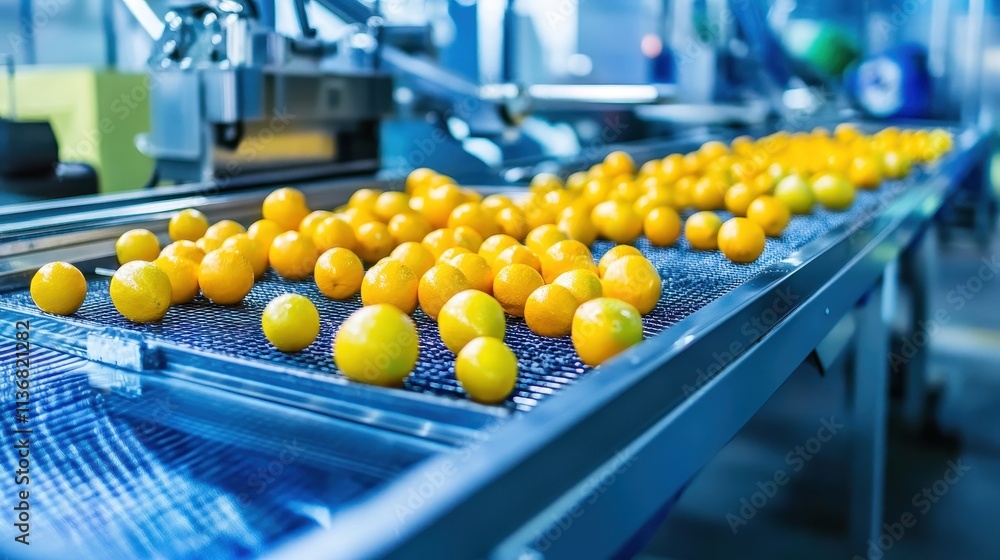 Aufkleber automated citrus fruit sorting and processing line